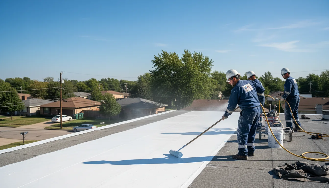 Commercial roof coating in Bretz, WV near me